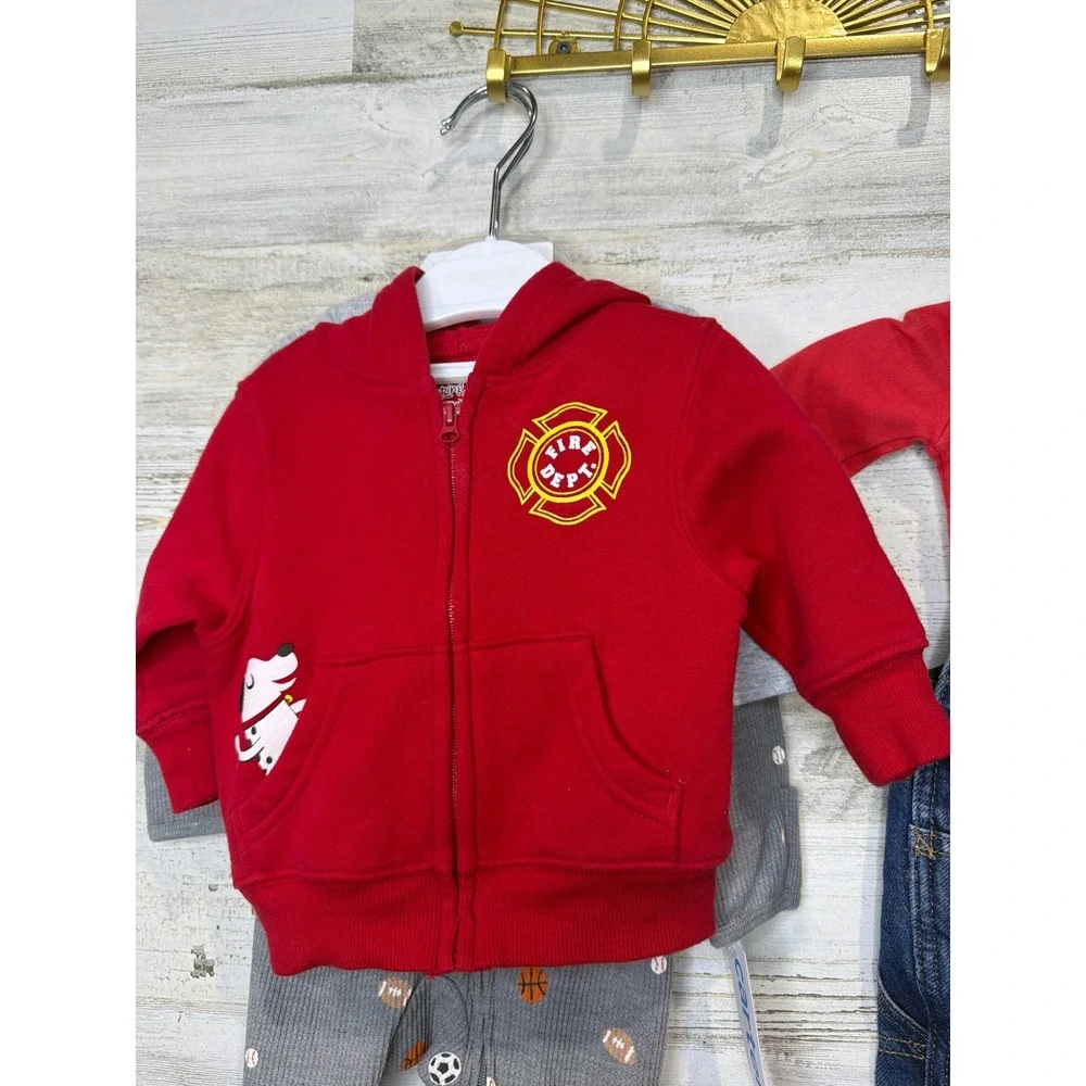 Old Navy Carter's Baby Boy 3M Workwear Sports Fireman Bundle